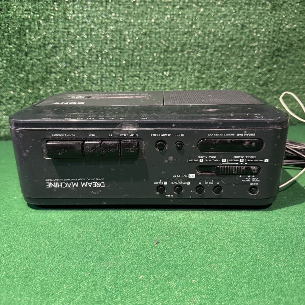 Sony Dream Machine ICF-C600 Dual Alarm Cassette Player Digital Clock Radio - Picture 5 of 7